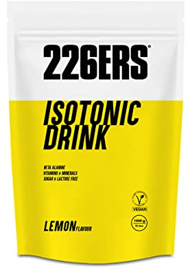226ERS Isotonic Drink | Isotónico en Polvo, Bebida Deportiva Isotónica con Sales Minerales y Beta Alanina para Hidratación, Sin Gluten Limón - 1 kg