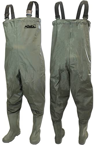 Angel-Berger Magic Baits Wathose Wader Watstiefel Watbekleidung PVC Nylon Wasserdicht Anglerhose (45)
