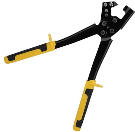 Heayzoki Steel Stud Crimper,Light Steel Keel Fixed Punching Pliers Handle Stud Crimper for Decoration Ceiling,Stud Crimper Handle Stud Crimper Steel Stud with Non-Slip Handle