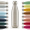 Blumtal Trinkflasche 350 ml Edelstahl - auslaufsichere Isolierflasche - BPA-freie Trinkflasche kalt & warm - doppelwandige Insulated Bottle - rostbeständige Isolierflasche Stainless Steel - Silber