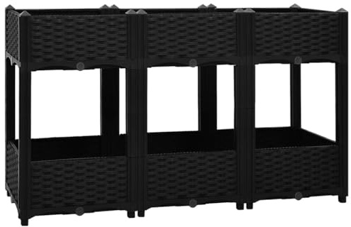 vidaXL Lit surélevé 120x40x71 cm Polypropylène