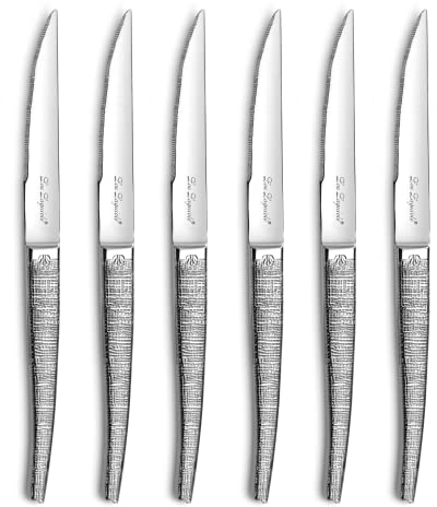 Lou Laguiole Jet Textil Set 6 coltelli da bistecca