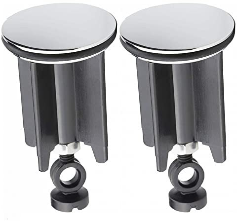 Lot de 2 bouchons de vidange universels de rechange pour évier de salle de bain 40 mm