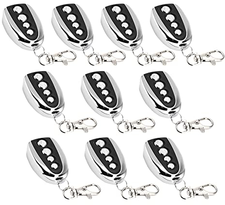 Gate Opener Remote Control for Automatic Sliding Gate, 433MHz Electric Rolling Driveway Gate Opener Closer Cloning Garage Door Opener Gate Remote Control for Sliding Driveway Security Kit (10 Pcs)