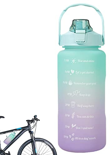 Maodom Sport pour Filles | Tasses à Eau étanches 2L avec Paille | Conteneurs d'eau faciles à Transporter avec Design Rabattable pour Les familles, Les campeurs et Les Meilleurs