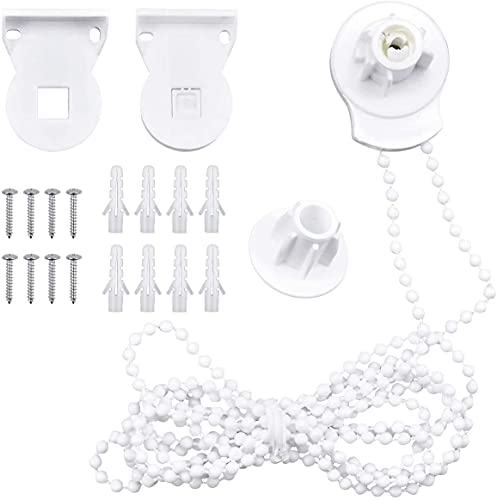 Ersatzteile Rollo,Montageset für Rollos mit 25mm Rollowelle, Plastik Rollo Beschläge Ersatz-Reparatur-Set für Verdunkelungsrollo Seitenzugrollo Doppelrollo