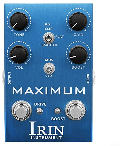 SPORTARC Ultra Metal Distortion Effektpedal Overdrive Distortion Zehn Segment Eq Effektgerät für E-Gitarre, Blau