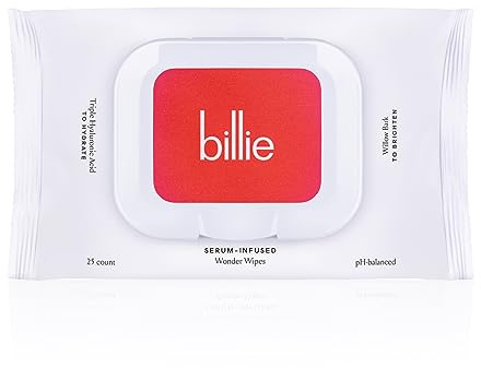 Billie - Wonder Wipes - Salviette struccanti per il viso - con acido ialuronico e amamelide - 25 pezzi