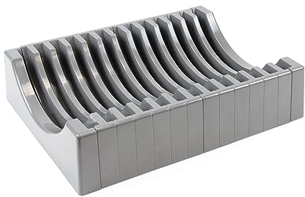 Emuca - Tellerhalter für Möbel, Platz für 13 Teller, Grau, Kunststoff