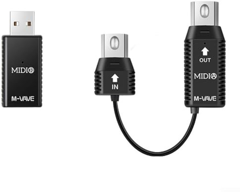 Drahtloser MIDI-Adapter, Multifunktions-Anschluss für MIDI-Geräte, für MIDI-zu-USB-Kabel, 5-polige USB-Schnittstelle für elektrische Klaviere, Keyboards, Synthesizer