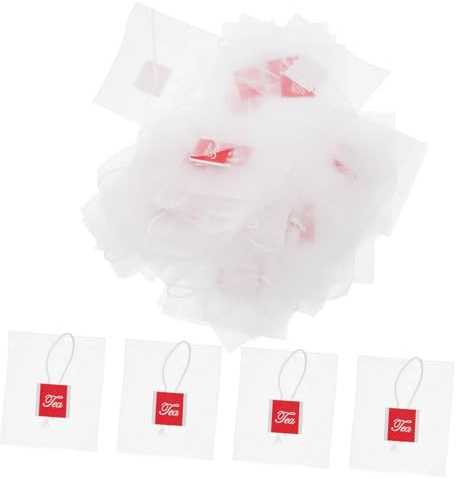 BESTonZON Sachets De Thé Filtrants En Nylon 5,8 x 7 Cm Sachets De Thé Pour Feuilles En Vrac Résistants à Haute Température Usage Domestique Et Restauration Lot De 100 Pièces