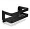 QL Estante de Ducha,Cesta de Baño Acero Inoxidable,Organizador de Pared para Baño y Cocina,Soporte para Champú 20CM,Negro Mate