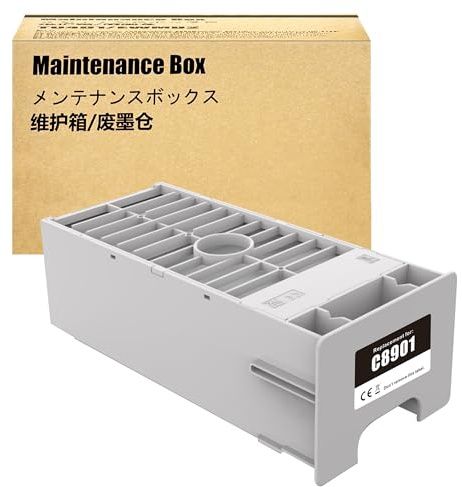 LCL Réservoir d'entretien d'encre Compatible C12C890191 Remplacement pour EPSON Stylus Pro 4000 4800 7800 7880 7900 9800 9880 9900 11880,Maintenance Tank,Récupérateur d'encre usagée (1-Pack)