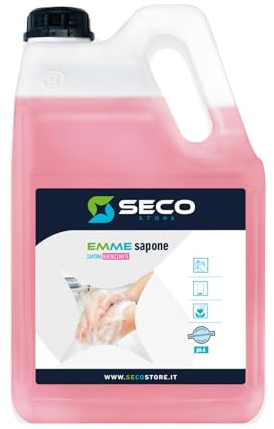 SECOSTORE - EMME SOAP IGIENIZZANTE - sapone liquido per le mani con igienizzante - tanica da 5 litri