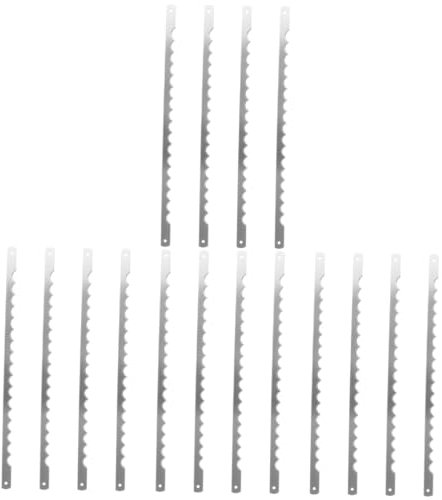 OSALADI 16 Piezas Cuchillo Rebanador para Máquina De Cuchillas para Cortar Reemplazo del Cortador Dentado Cortador De Rebanadas De Hoja Cortadora De Metal Silver