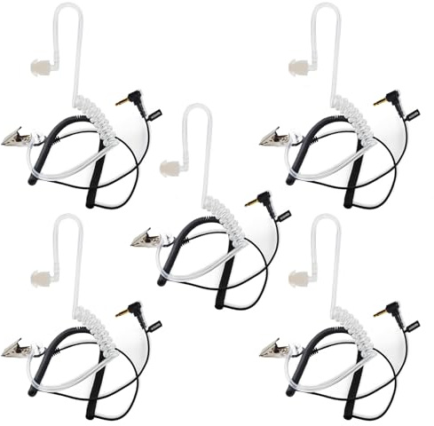 1 Pin Headset 3.5mm Klinke Einohrhörer Nur Empfang Walkie Talkie Kopfhörer | Kompatibel mit Motorola Sepura Rexon Wouxun Kenwood Baofeng Quansheng Handfunkgeräte