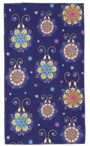 Handtuch Leuchtende Glühwürmchen Saunahandtuch Leichte Gästetuch Saugfähige Sporthandtuch Für Sport Wandern Männer 40X70Cm