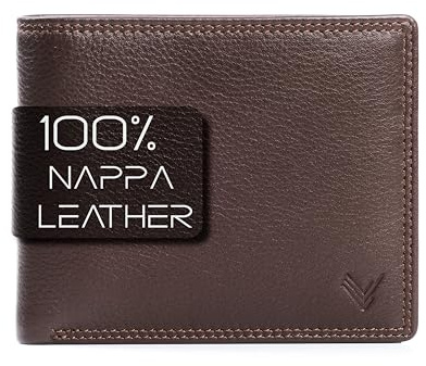 Lavalen Cartera para Hombre Piel RFID, Billetera Hombre Monedero, Wallet