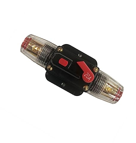 POPETPOP 20a Portafusibili Per Impianto Stereo Auto Interruttore Automatico Fusibile Ripristino Protezione Per Dispositivo Audio