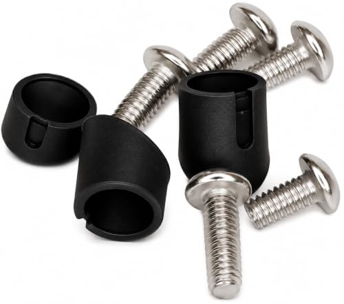 RiuScooter Tornillos y Gomas para Guardabarros de Patinete Eléctrico, Compatible con Xiaomi 1S Essential Pro M365, Negro
