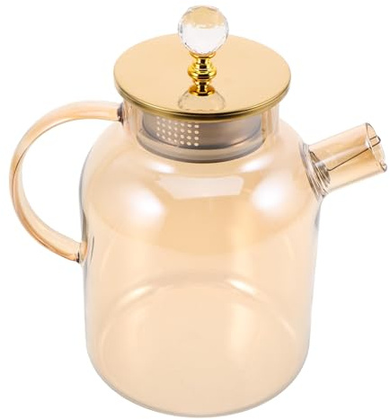 ZUNOXAZ Jarra de Vidrio Transparente Resistente al Calor para Bebidas Frías y Té con Asa Ergonómica y Capacidad Grande para Uso Doméstico y Reuniones Familiares