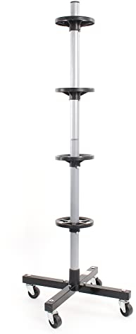 Wiltec Felgenbaum Fahrbar Reifenständer Reifenbaum Felgenständer Reifenwagen bis 225 mm Reifen