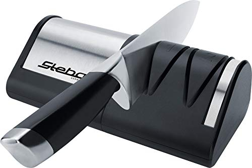 Afilador de cuchillos eléctrico Steba para todo tipo de cuchillos, la unidad de afilado es intercambiable. KS 1.