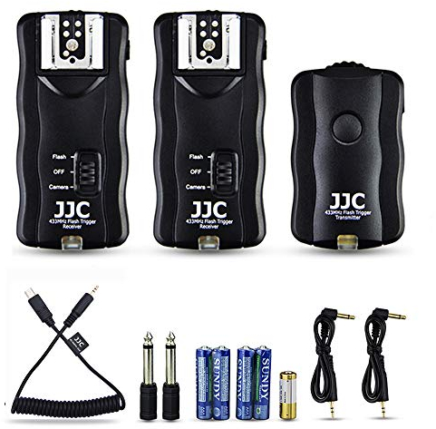 JJC Wireless Remote Flash Speedlight Trigger for Sony Alpha A1 A7IV A7III A7II A7 A7RIII A7RII A7R A7R2 A7SIII A7SII A7S A9 A6500 A6400 A6300 A6000 RX100 VII VI VA V IV III RX10 IV III II(2 Receiver)