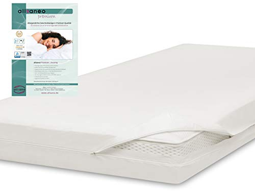 allsaneo Premium Allergiker Matratzenbezug180x200x30 cm | Allergie Bezug extra weich und leicht | Anti Milben Encasing | Milbenschutz | allergendichter Zwischenbezug | TÜV geprüft