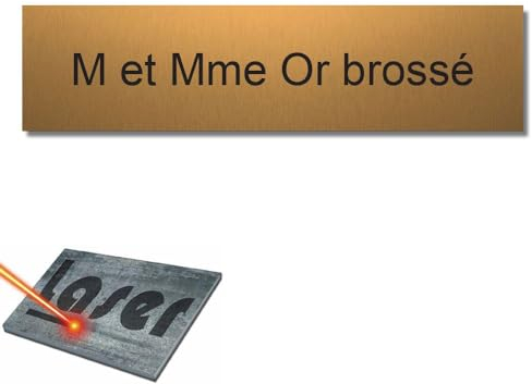 Mygoodprice - Placa para buzón autoadhesiva y personalizable de 10 x 2,5 cm, 1-3 líneas