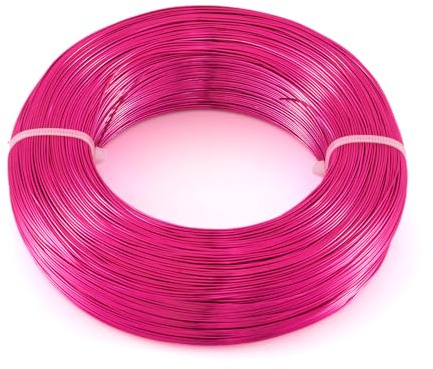 PandaHall Aluminum Wire for DIY Manual Arts Jewelry Making (MediumVioletRed, 20 Gauge(0.8mm)-984ft)