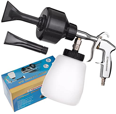 TC TECHNIC Pistolet de nettoyage pneumatique, mousse active, pour lavage de voiture, deux buses, capacité 1000 ml, 10-50C°, faible déchet