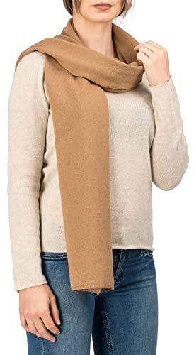 Dalle Piane Cashmere - Schal aus Kaschmir-Gemisch - Made in Italy - Damen, Farbe: Camel, Einheitsgröße