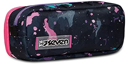 Seven Mäppchen, Federtasche für Schreibwaren, Etui für Stiften, Kugelschreiber, Kinder, Mädchen - Jungen, Grundschule, Kindergarten, Gymnasium, violett