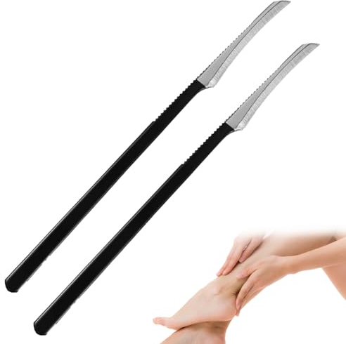 2PCS Cuchillo de Pedicura, Removedor de Callos Para Pies, Lima de Pie de Maíz de Piel, Cuchillo de Pedicura, Lima de Pie Raspador de Callos, Raspador Removedor de Callos de La Piel, Raspador Pedicura