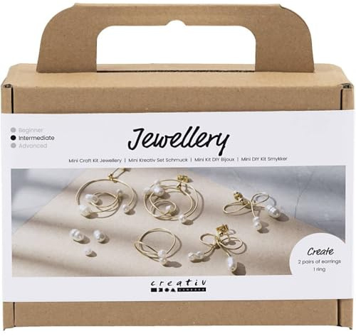 Creativ Mini Bastelset Schmuck, vergoldet, 1 Packung, Mulricolour