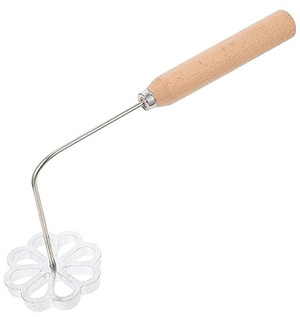 PAMINGONO Molde Para Hacer Pasteles De Camarones Mango De Madera Ergonómico, Molde Práctico Para Freír Cocina Del Hogar, Accesorio Resistente a Altas Temperaturas
