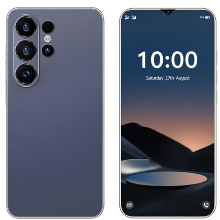 Téléphone déverrouillé, Écran de 6,3 pouces, smartphone 4G - LTE FDD TDD, double caméra, 2GBRAM, 16GBROM, extension 128GB, double carte SIM, convient aux utilisateurs débutants (9, purple)