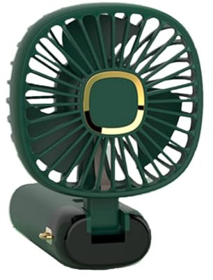 Vdaxvme Ventilatore da collo 800mAh ricaricabile con batteria estesa con supporto per telefono USB ventilatore da tavolo