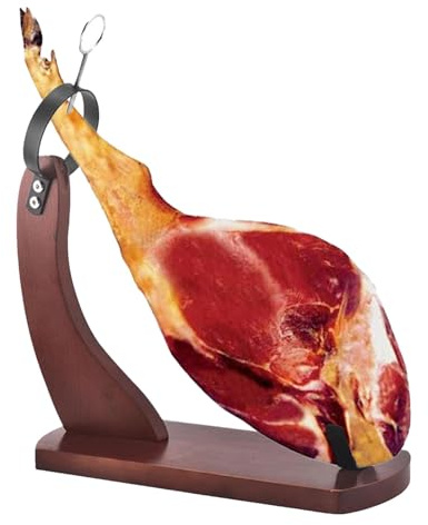 Supporto per prosciutto, pieghevole, con cuscinetti antiscivolo, in legno, per affettare prosciutti spagnoli, professionale, supporto per prosciutto spagnolo
