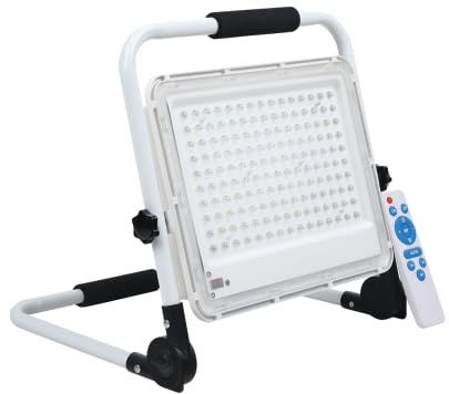 Proyector Solar 100W Todo en Uno: la solución ecológica ideal para iluminar exteriores. Instálalo fácilmente y disfruta de luz sin costo eléctrico, aprovechando la energía solar.