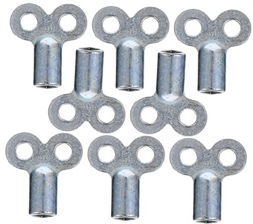 HOMSFOU 8pcs Radiator Air Vent Keys Square Hole Radiator Bleed Keys Gas Vent Valve Utility Plumbers Tool Set for Heating System Maintenance