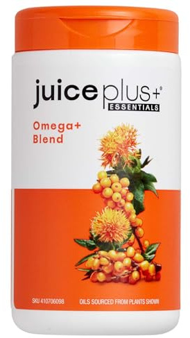 Juice Plus Omega+ Blend Capsules - Plant-Based Omega-3, 7, & 9 Sourced from Algae, Seeds & Fruits - DHA & EPA- Fish Oil Alternative - 120 Vegan Servings