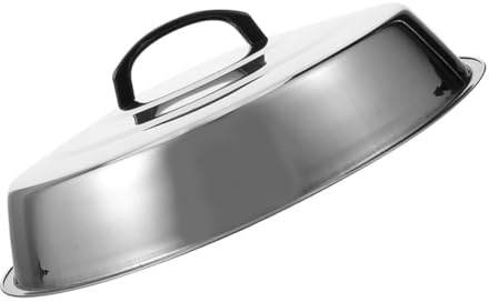 DEARMAMY Couvercle de Barbecue INOX avec Voûte Réglable pour Cuisson Fromage Grill Extérieur Camping