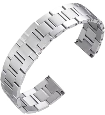 ROUHO Bracelet Montre Acier Inoxydable Bracelet Métal Maillons Massif Rechange 16mm 17.5mm 23mm pour Cartier Tank - 23mm