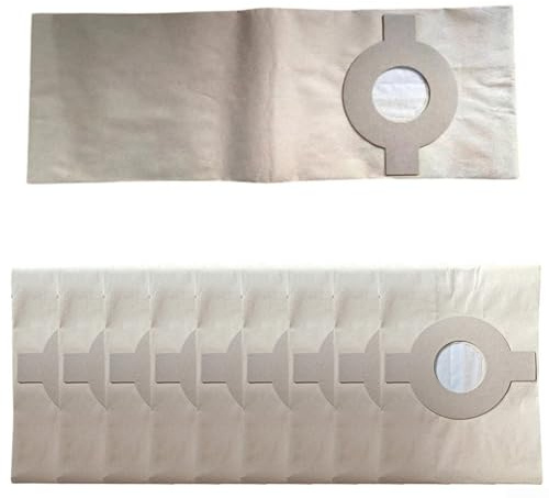 PureBowlic Wet And Dry Paper Vacuum Cleaner Bags Enhanced Filtration For FP 202 FP 303 FP 306 Plus PST 222 FP 222 High Efficiency Dust Collection Brown Easy Installation For Floor Polishers(10 PACK)