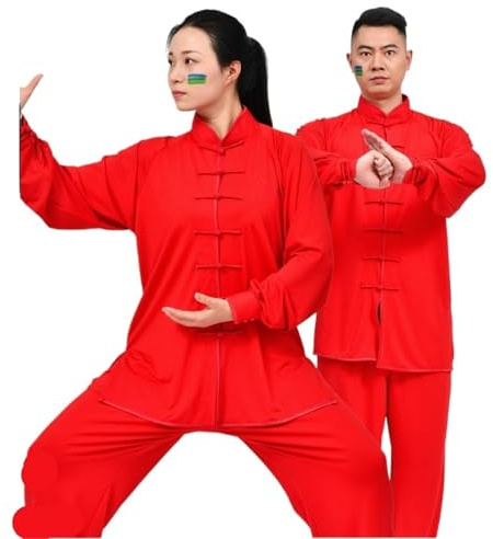 XUCZHAI Tai Chi klassisk Wushu Kung Fu uniform, kläder för vuxna herr och dam, kampsport wing chun-dräkt, Taiji (färg 02, XS (Old))