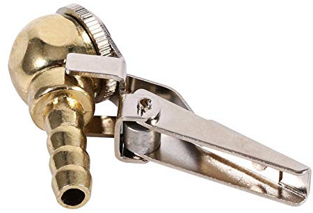 Suuonee Reifenventil Luft Futter, Reifenfüllerwert, Schlauchstutzen Clip-On Ball Fuß Luftfutter Reifen/Reifenfüller Manometer Fitting Tool