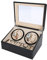 Scatola Orologi Automatici, Funzionamento Silenzioso, può caricare 4 Orologi contemporaneamente, Scatola Rotore per Orologi, Uomo Polso Watch Winder Box Custodia 31 x 24 x 18 cm
