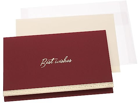 MAGICLULU Hochzeitsgelübde Handkarte Elegante Hochzeitskarten Für Braut Und Bräutigam Stilvolle Foto-requisiten Für Zeremonie Aus Hochwertigem Langlebig Und Praktisch